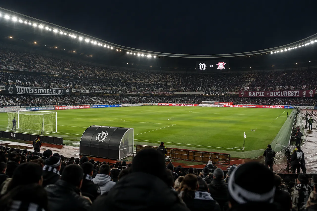 Lefter și Ungureanu, titulari în „U” Cluj – Rapid. Echipele alese de Bergodi și Pancu